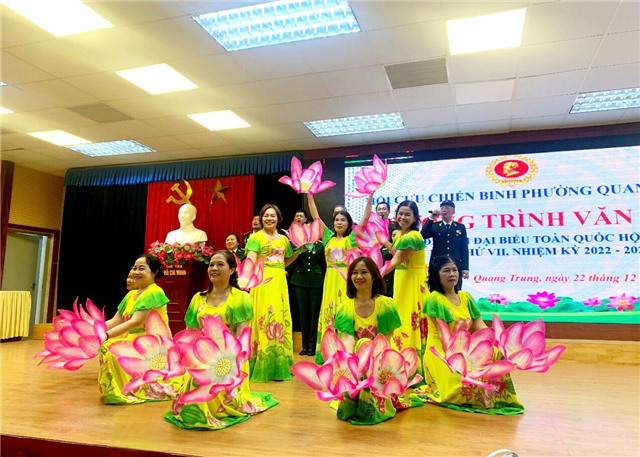 Hội CCB phường Quang Trung tổ chức đêm giao lưu văn nghệ chào mừng ngày truyền thống Quân đội Nhân dân Việt Nam