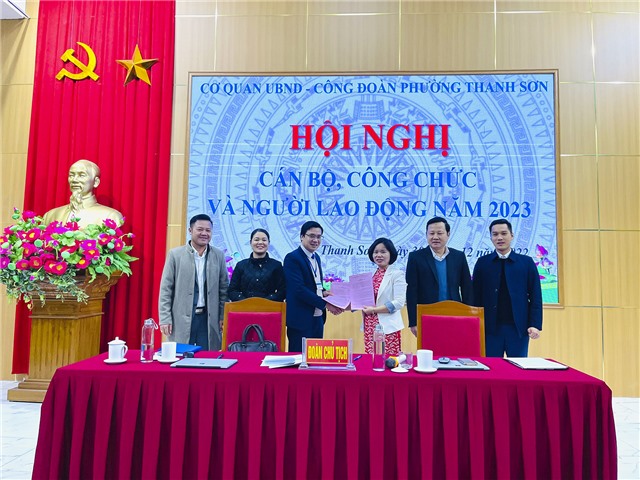 Phường Thanh Sơn - Hội nghị cán bộ công chức và người lao động năm 2023