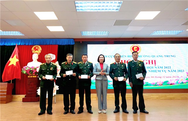 Hội CCB phường Quang Trung kỷ niệm 33 năm thành lập Hội Cựu chiến binh Việt Nam; tổng kết công tác Hội năm 2022