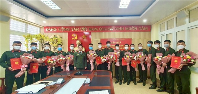 Công an thành phố Uông Bí: Gặp mặt, động viên tân binh trước ngày lên đường nhập ngũ