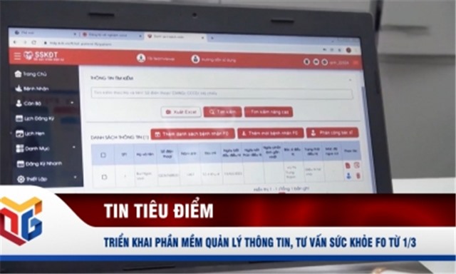 Triển khai phần mềm quản lý thông tin, tư vấn sức khỏe F0 từ 1/3