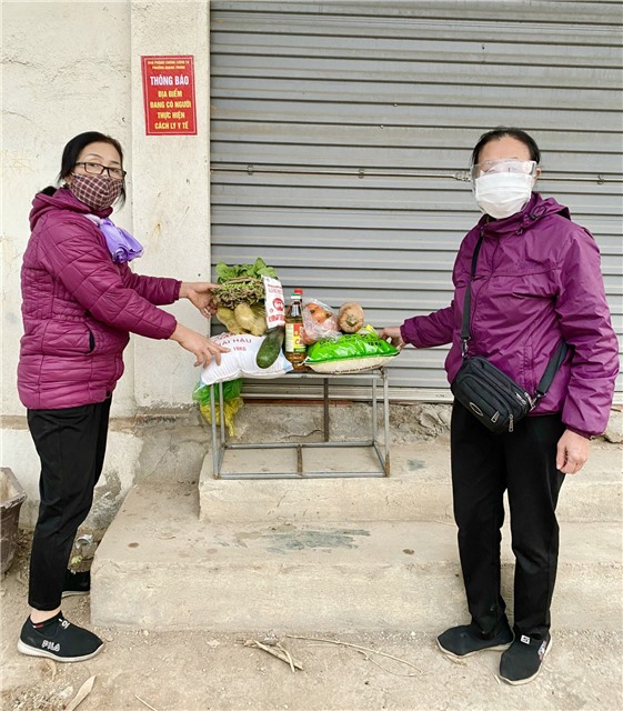 Hội LHPN phường Quang Trung: Sẻ chia yêu thương, chung tay phòng chống dịch Covid - 19