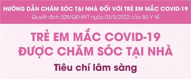 Hướng dẫn chăm sóc tại nhà đối với trẻ em mắc Covid-19