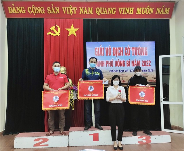 Phường Vàng Danh: Nhất toàn đoàn Giải vô địch cờ tướng thành phố Uông Bí năm 2022