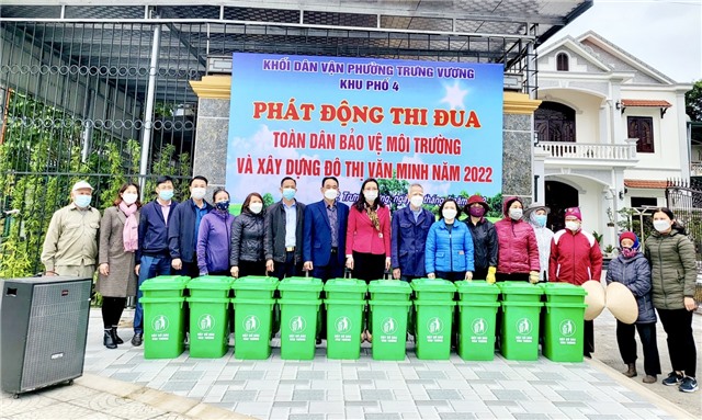Phường Trưng Vương phát động thi đua toàn dân bảo vệ môi trường và xây dựng đô thị văn minh năm 2022