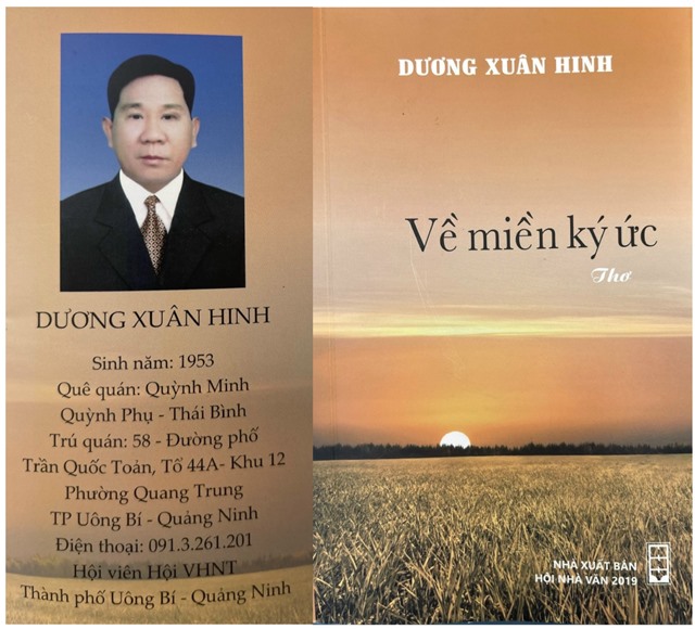 Tác giả Dương Xuân Hinh với tập thơ "Về miền ký ức"