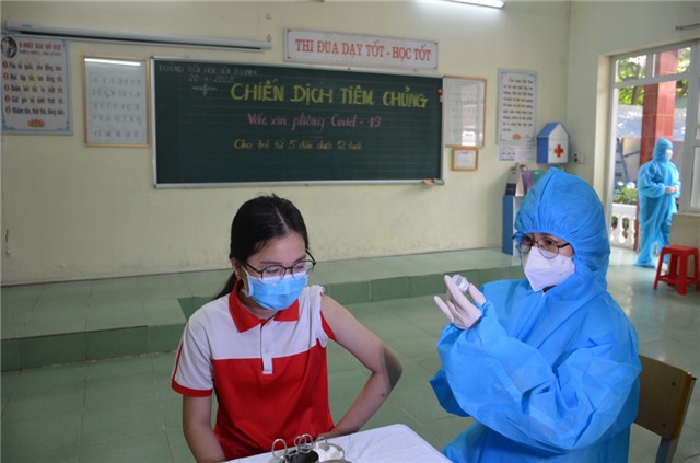 Từ ngày 25/4, toàn tỉnh triển khai tiêm vắc xin phòng Covid-19 cho trẻ từ 5 đến dưới 12 tuổi
