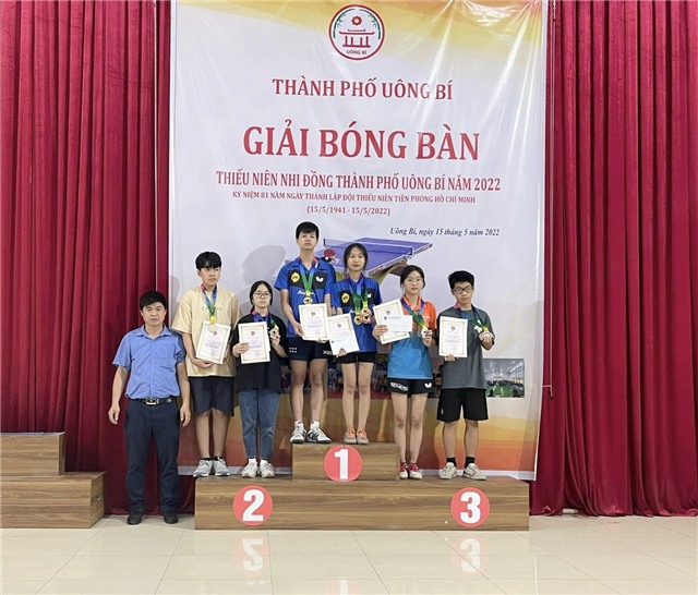 Giải bóng bàn thiếu niên nhi đồng thành phố Uông Bí năm 2022
