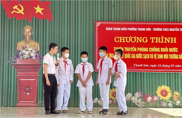 Tuyên truyền phòng, chống tai nạn đuối nước cho học sinh trường THCS Nguyễn Trãi