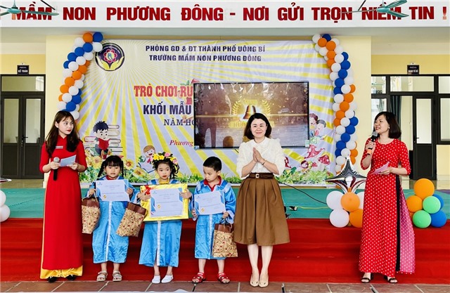Hội thi “Rung chuông vàng”trường mầm non Phương Đông