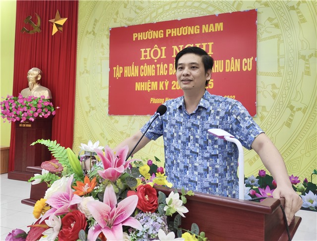 Phường Phương Nam tập huấn bầu cử trưởng khu dân cư nhiệm kỳ 2022 - 2025