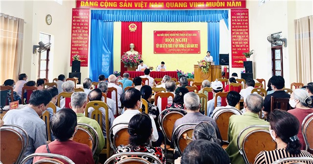 Đại biểu HĐND thành phố tiếp xúc cử tri phường Thanh Sơn