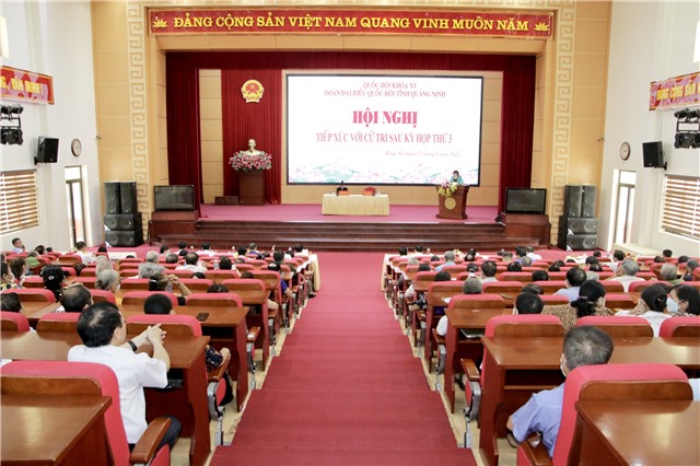 Đại biểu Quốc hội tiếp xúc cử tri TP Uông Bí sau kỳ họp thứ 3, Quốc hội khoá XV