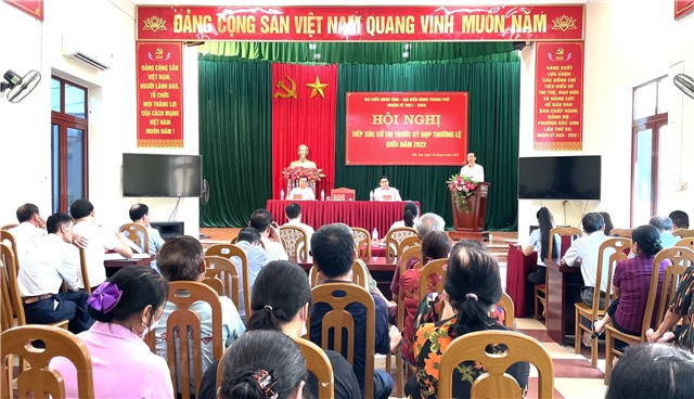 Tổ đại biểu HĐND tỉnh, thành phố tiếp xúc cử tri phường Bắc Sơn