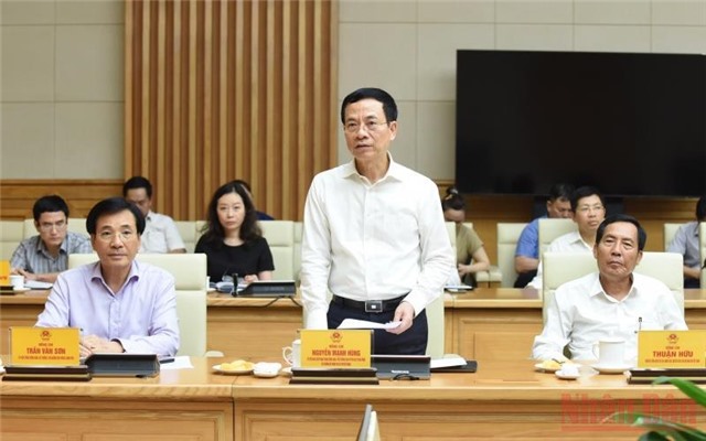 Phát biểu của Bộ trưởng Nguyễn Mạnh Hùng tại buổi gặp mặt báo chí của Thủ tướng Chính phủ 