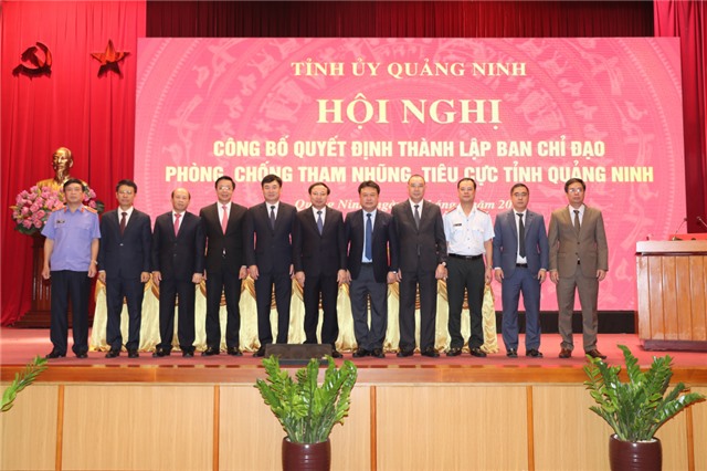 Quảng Ninh công bố quyết định thành lập Ban Chỉ đạo Phòng chống tham nhũng, tiêu cực tỉnh