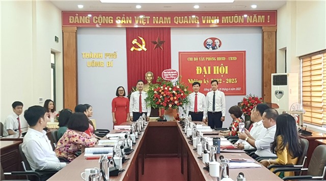 Chi bộ Văn phòng HĐND và UBND thành phố Đại hội nhiệm kỳ 2022 - 2025