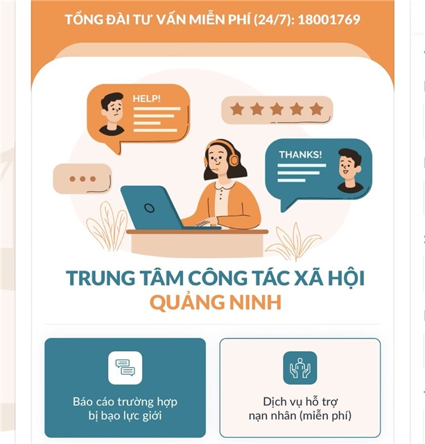 Hướng dẫn cài đặt và sử dụng ứng dụng tổng đài tư vấn miễn phí 18001769 trợ giúp nạn nhân bị bạo lực