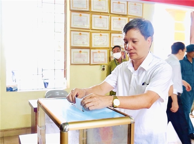 Khu 1, phường Yên Thanh bầu cử chức danh Trưởng khu nhiệm kỳ 2022-2025