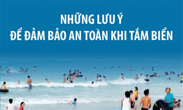 Những lưu ý để đảm bảo an toàn khi tắm biển