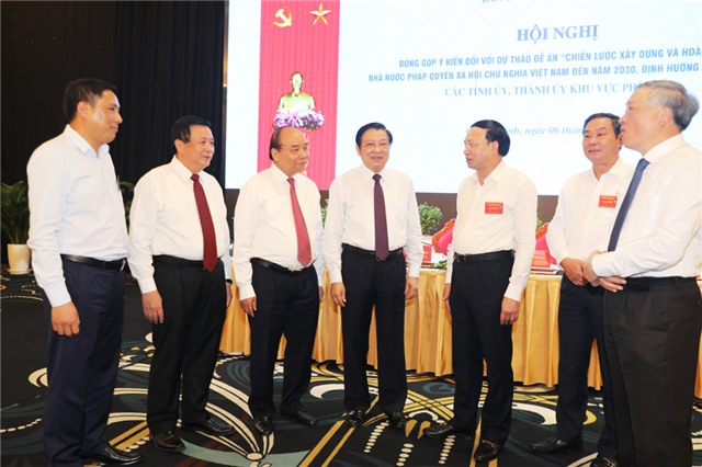 Hội nghị đóng góp ý kiến Đề án Chiến lược xây dựng và hoàn thiện Nhà nước pháp quyền XHCN Việt Nam