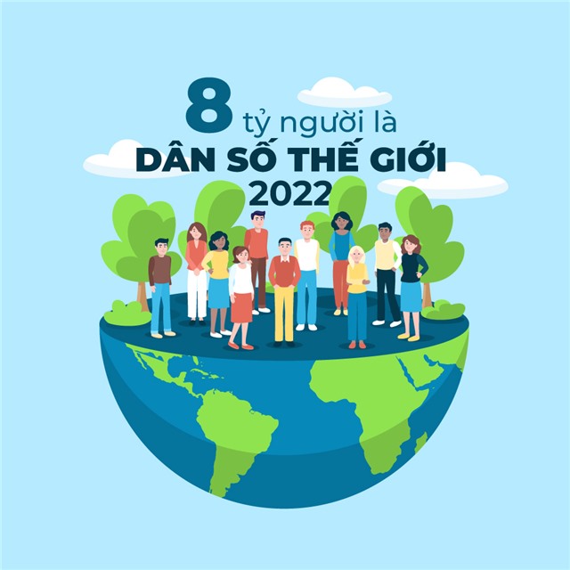 8 tỷ người - Là dân số thế giới năm 2022