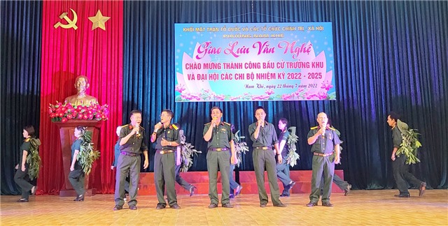 Phường Nam Khê giao lưu văn nghệ chào mừng thành công bầu cử Trưởng khu và Đại hội các chi bộ nhiệm kỳ 2022-2025