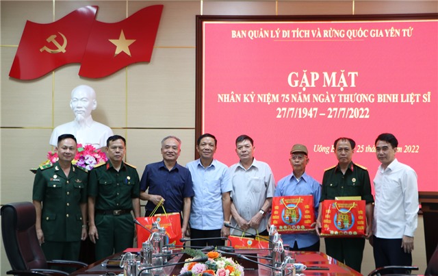 Ban Quản lý Di tích và Rừng quốc gia Yên Tử: Gặp mặt tri ân nhân kỉ niệm 75 năm Ngày Thương binh - Liệt sĩ 