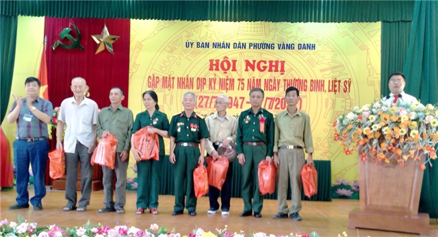 Phường Vàng Danh gặp mặt kỷ niệm 75 năm ngày Thương binh - Liệt sỹ 