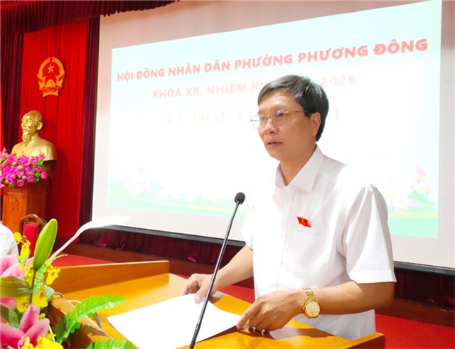 Kỳ họp thứ 5 HĐND phường Phương Đông khoá XX