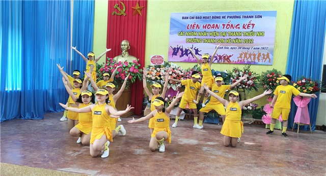 Liên hoan các nhóm nhảy hiện đại thanh thiếu nhi phường Thanh Sơn hè 2022