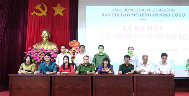 Phường Phương Đông ra mắt mô hình An ninh cơ sở