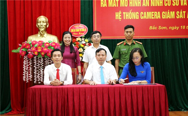 Phường Bắc Sơn: ra mắt mô hình an ninh cơ sở và khánh thành hệ thống camera giám sát an ninh