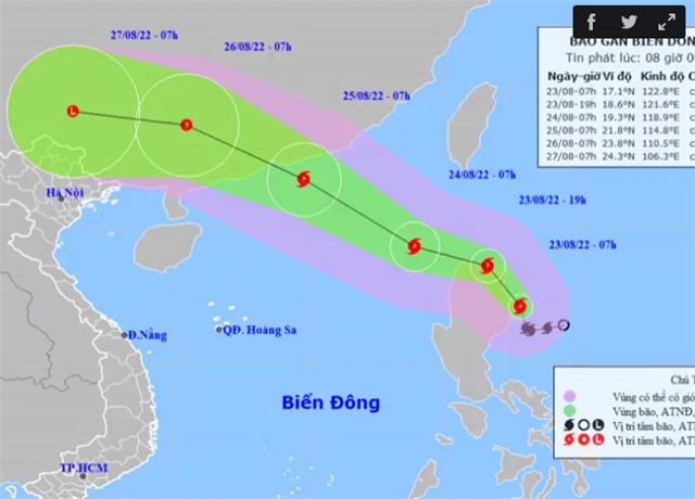 Biển Đông sắp đón bão