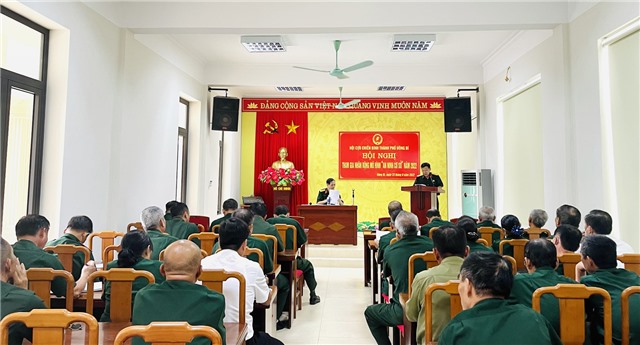 Hội CCB thành phố Uông Bí: hội nghị tham gia nhân rộng mô hình “An ninh cơ sở” năm 2022