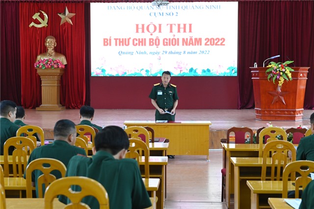 Đảng bộ Quân sự tỉnh: Khai mạc hội thi Bí thư chi bộ giỏi năm 2022 (cụm số 2)