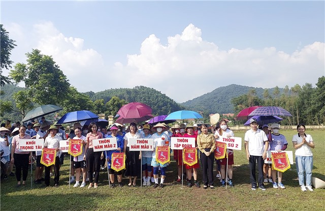 Xã Thượng Yên Công khai mạc giải bóng đá nữ năm 2022 