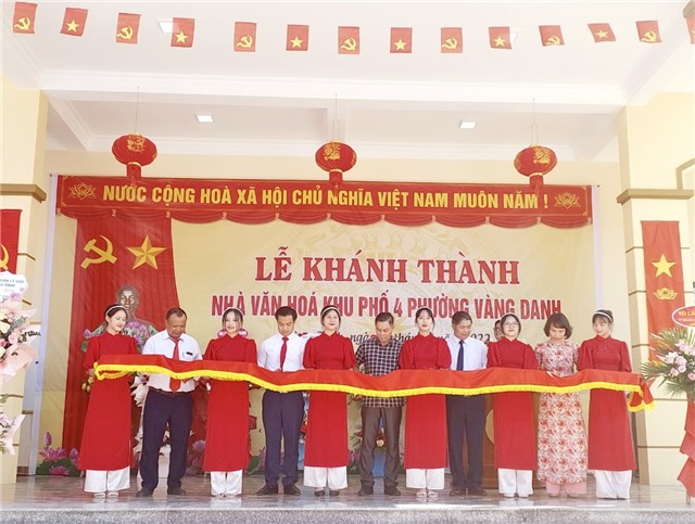 Khánh thành công trình nhà văn hóa khu 4, phường Vàng Danh