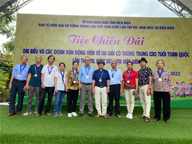 Quảng Ninh giành 7 huy chương Giải cờ tướng Trung cao tuổi toàn quốc 2022