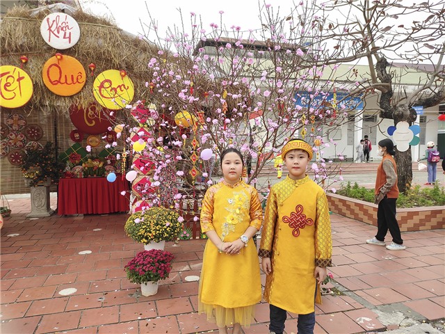 Tưng bừng hoạt động ngoại khoá Tết sum vầy tại Trường Tiểu học Trưng Vương