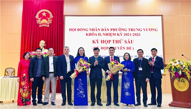 Kỳ họp thứ 6 HĐND phường Trưng Vương khoá II, nhiệm kỳ 2021-2026