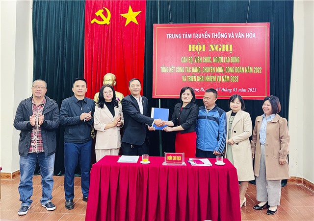 Hội nghị cán bộ, viên chức, NLĐ Trung tâm TT&VH thành phố năm 2023