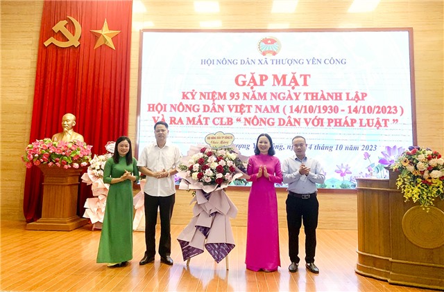 Hội Nông dân xã Thượng Yên Công kỷ niệm 93 năm ngày thành lập Hội Nông dân Việt Nam 