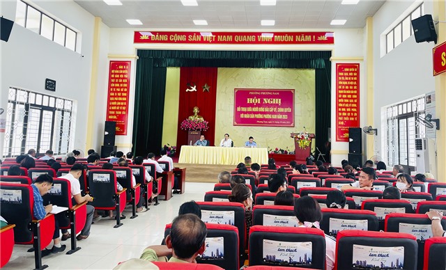 Phường Phương Nam đối thoại giữa người đứng đầu cấp ủy, chính quyền với Nhân dân năm 2023