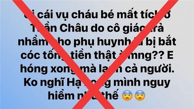 Xác minh người tung tin giả về bắt cóc trẻ em tại thành phố Hạ Long