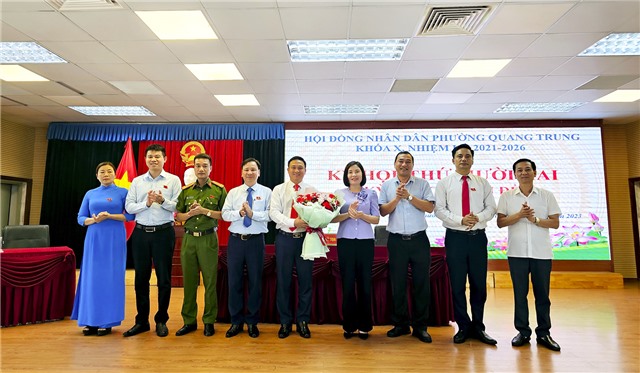 Kỳ họp chuyên đề HĐND phường Quang Trung khóa X, nhiệm kỳ 2021-2026