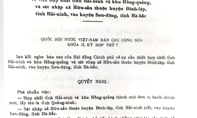Tỉnh Quảng Ninh được thành lập