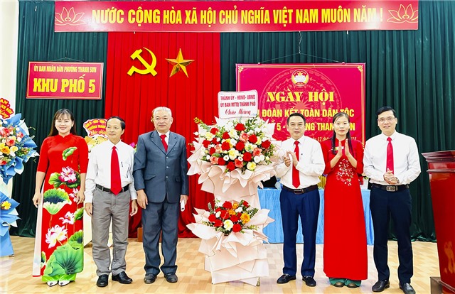 Ngày hội Đại đoàn kết toàn dân tộc Khu 5, phường Thanh Sơn