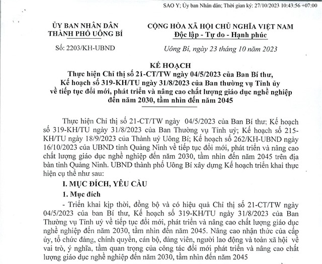 Kế hoạch thực hiện Chỉ thị số 21-CT/TW ngày 04/5/2023 của Ban Bí thư, Kế hoạch số 319-KH/TU ngày 31/8/2023 của Ban Thường vụ Tỉnh uỷ 
