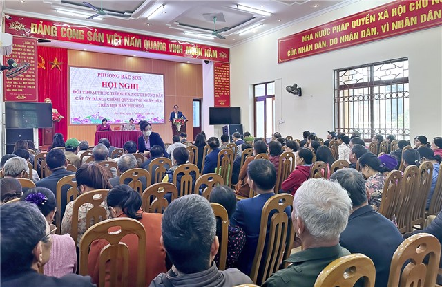 Hội nghị đối thoại trực tiếp giữa người đứng đầu cấp ủy, chính quyền phường Bắc Sơn với Nhân dân địa phương